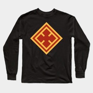 Red and Gold Cross Long Sleeve T-Shirt